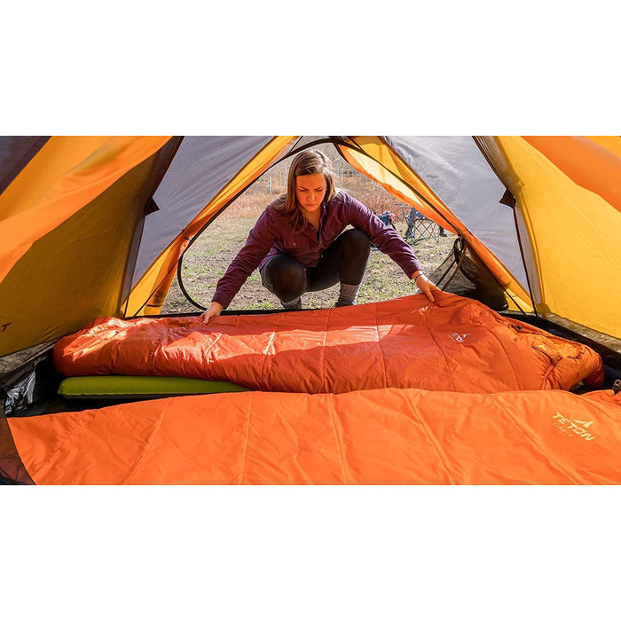 Спальний мішок TETON Sports Altos Ultralight Мумія, помаранчевий - легкий та компактний для кемпінгу