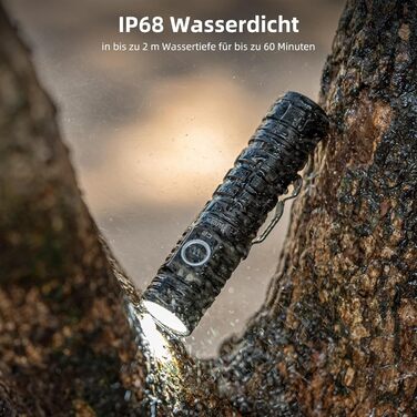 Ліхтарик WUBEN C2 LED: 2000 люмен, USB зарядка, тактичний, водонепроникний IP68, 4800mAh, 7 режимів, 6500K