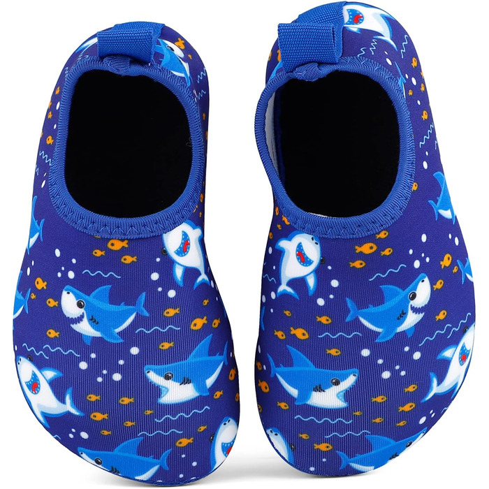 Дитячі шльопанці для плавання та басейну: антиковзкі, швидковисихаючі, для дівчаток та хлопчиків (21/22 EU, Navy Blue)