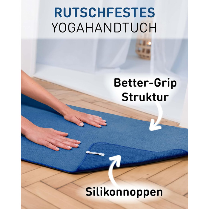 Рушник для йоги Fit-Flip з мікрофібри: неслизький, швидковисихаючий, 185x63 см (Raspberry)