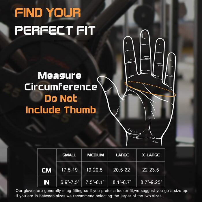 Фитнес рукавички Sunnex – тренувальні рукавички без пальців, антиковзні та дихаючі – з підкладкою на долонях для важкої атлетики, силових тренувань, кросфіту, їзди на велосипеді, скелелазіння та греблі – для жінок та чоловіків L JS-GREY