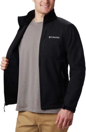 Чоловіча куртка-софтшелл Columbia Ascender з переднім молнією, чорна, розмір XL