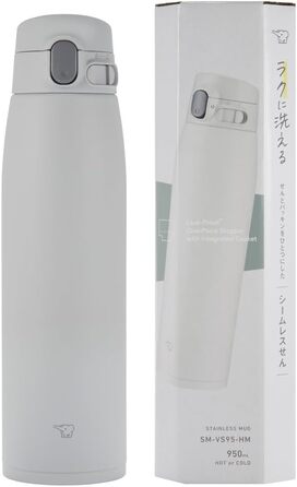 Термос Zojirushi SM-VA72-TM, 720 мл, нержавійка, One-Touch, блідо-коричневий