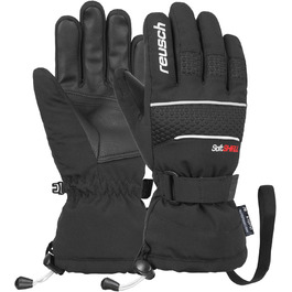 Дитячі зимові лижні рукавички Reusch Connor R-TEX XT, водонепроникні, вітрозахисні, дихаючі, чорні/білі, розмір 6