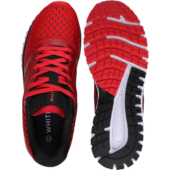 Кросівки WHITIN чоловічі/жіночі для бігу та ходьби, червоні, розмір 45 EU