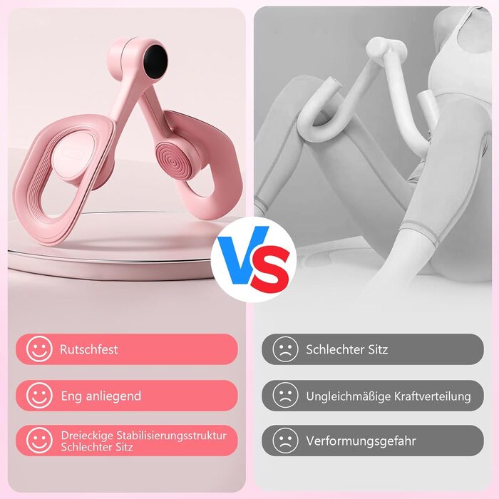 Тренування м'язів тазового дна та стегон для жінок: тренажер, фітнес для дому (рожевий)