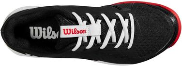Тенісне взуття Wilson Rush Pro для дітей (28 EU, чорний/червоний/білий)