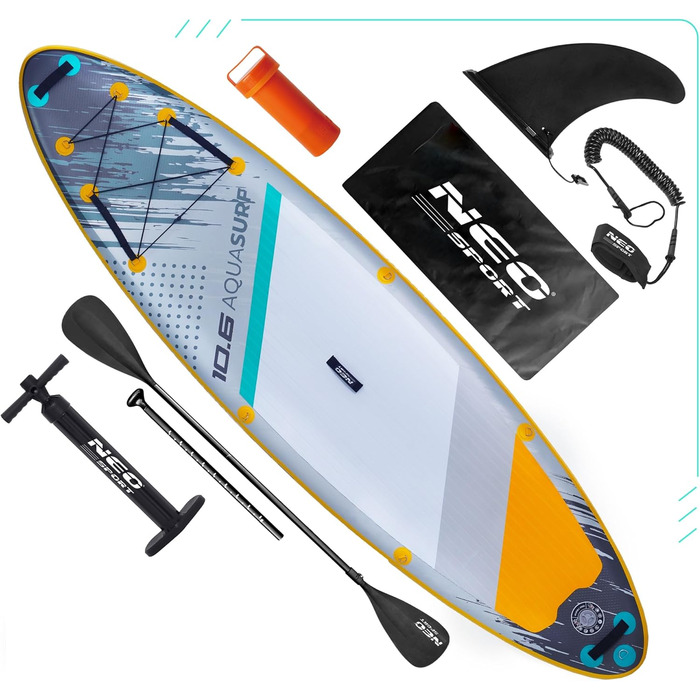 Надувний SUP Neo-Sport Stand Up Paddle Board 10.6 (Aquasurf) - Комплект з аксесуарами