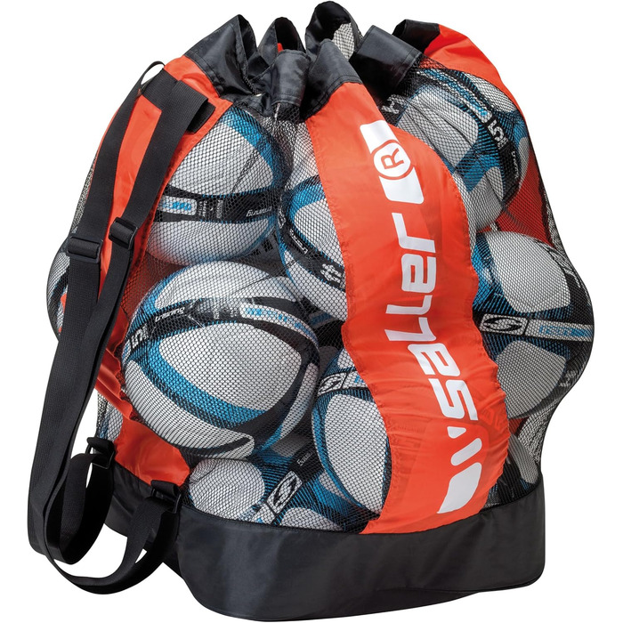 Сумка для м'ячів Saller Ballsack 15.0, 45x82 см, чорна-оранжева