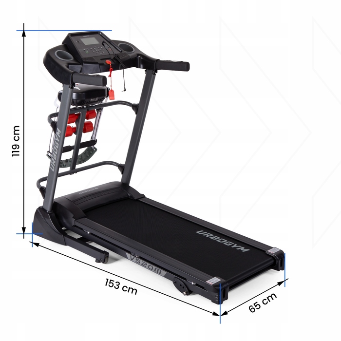 Електрична бігова доріжка Urbogym V520M (до 130 кг)