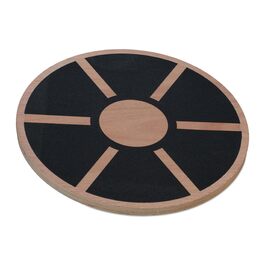 Дерев'яна баланс-дошка Relaxdays 8 x 40 см, Натуральний/Чорний