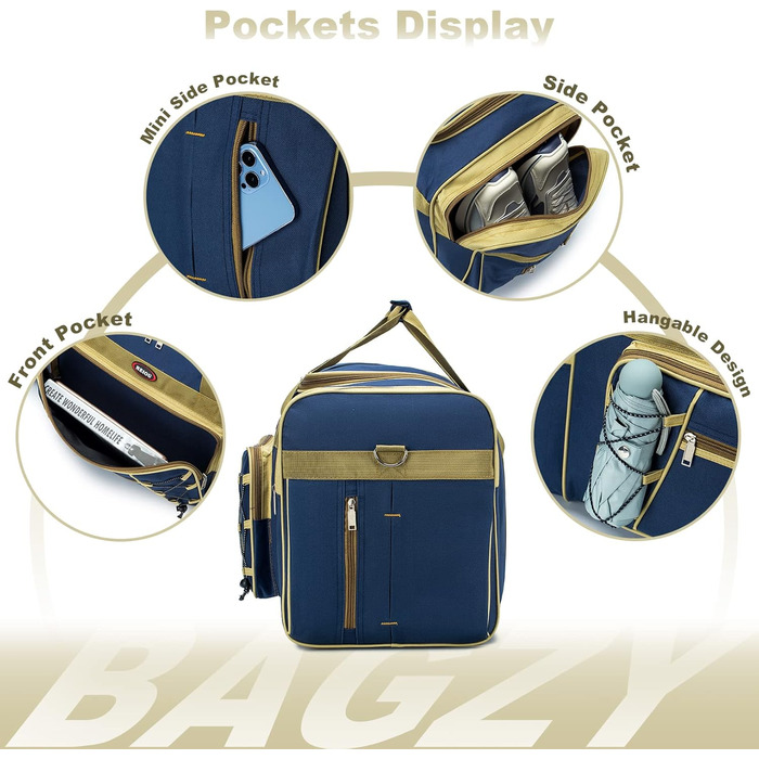 Спортивна сумка для подорожей BAGZY 70 л, водонепроникна дорожня сумка-даффл для залу, кемпінгу та відпустки, зелено-жовта