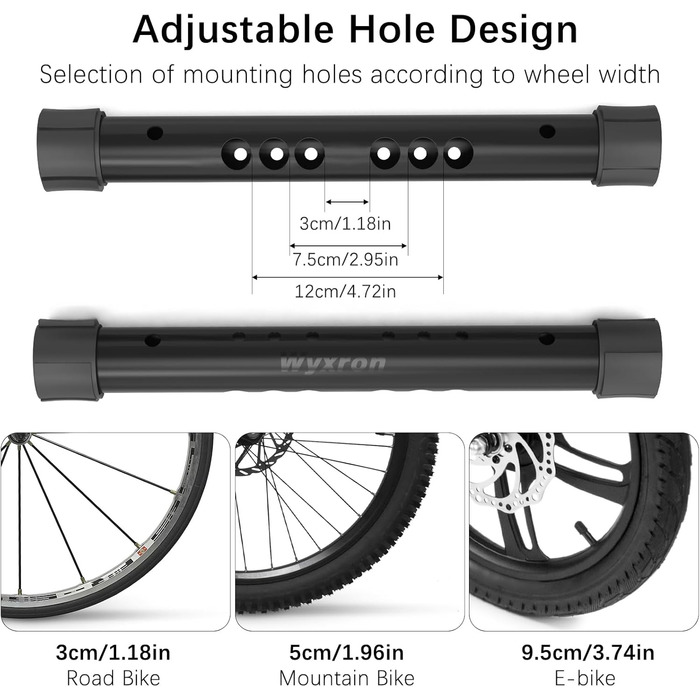 Підставка для велосипеда на підлозі, сталева, регульована, для гірського та шосейного велосипеда