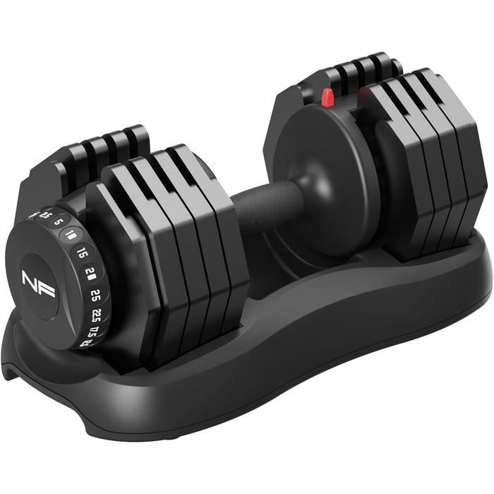 Регульовані гантелі 24/25 кг з антиковзним покриттям для фітнесу та тренувань