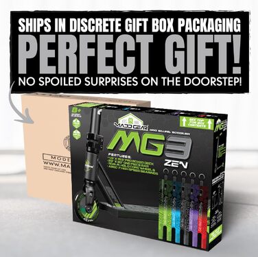 Скутер для трюків Madd Gear MG3 Zen чорний/чорний – для дітей 8-12 років