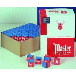 Крейда для більярду Master GamePoint Original (США), синя, 144 шт. у коробці