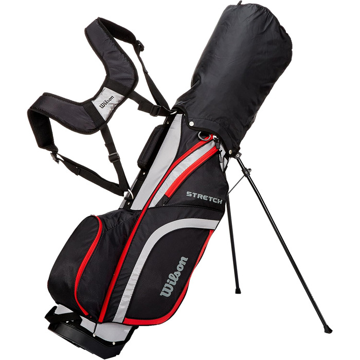 Набір для початківців Wilson B4 Komplettsatz: 10 гольф-клубів з сумкою, для чоловіків, правша, чорний/сірий/червоний