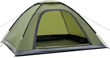 Намет для кемпінгу SAFACUS на 3-4 особи: легкий, стабільний, водонепроникний, з вентиляцією та захистом від комарів (зелений)