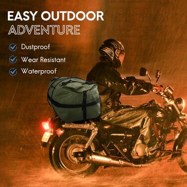Водонепроникний рюкзак Haimont 60L, RollTop, для пляжу, човнів, каяків, кемпінгу, риболовлі та мотоциклів (армійний зелений)