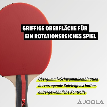 Набір для настільного тенісу JOOLA: 2 ракетки, червоні