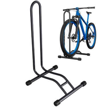 Підставка для велосипеда TLGREEN на підлогу, знімна, для велосипедів, ширина шини до 80 мм, 20-28 дюймів, утримувач заднього колеса, Radständer для гірського велосипеда, шосе, MTB, стабільна, чорна