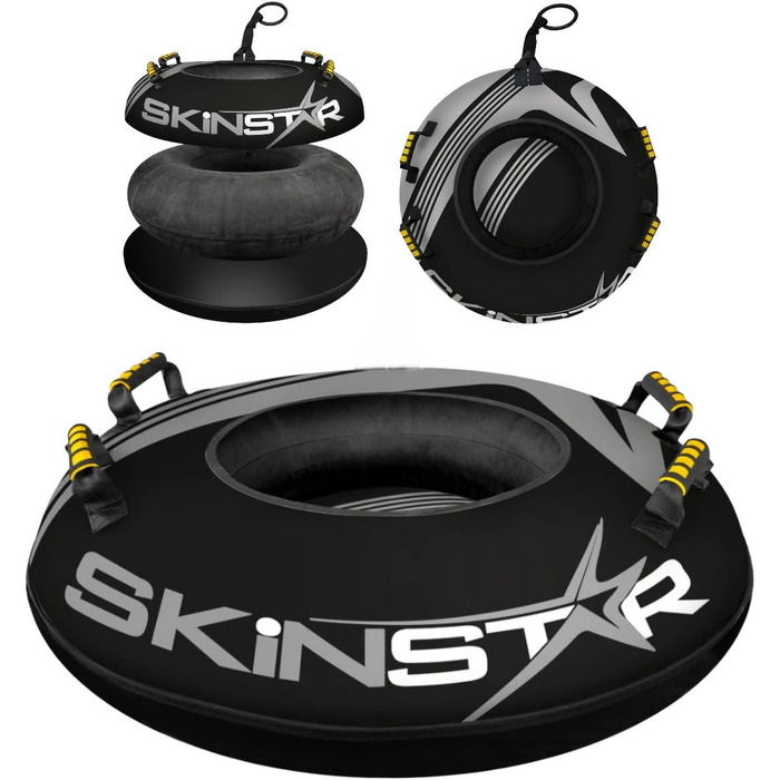 Сніговий атракціон SkinStar Profi Snow Tube - чорний, діаметр 100 см