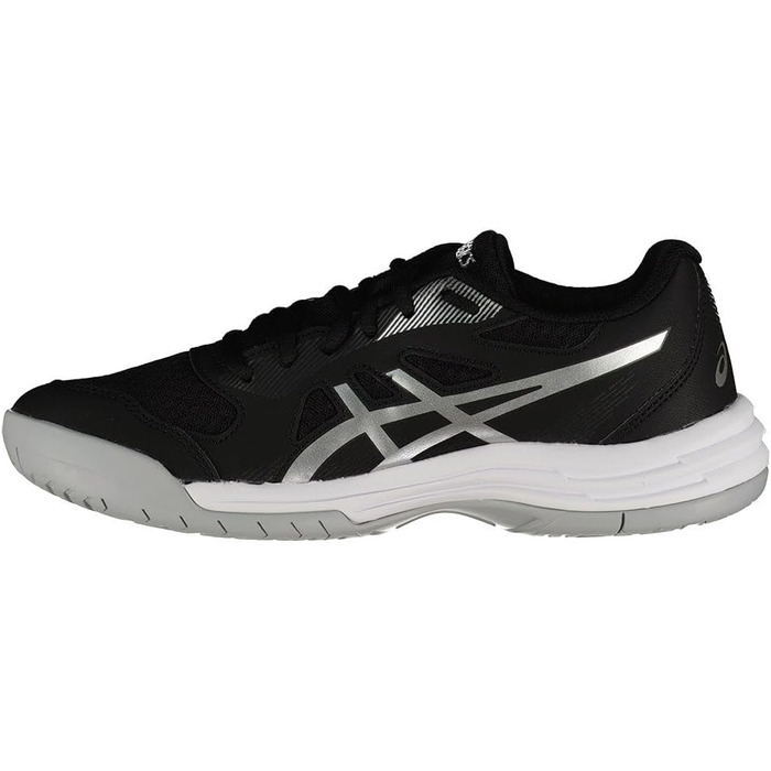 Волейбольне взуття ASICS Upcourt 5 для жінок, білий, бірюзовий, 40 EU (44.5 EU, чорний, чисте срібло)