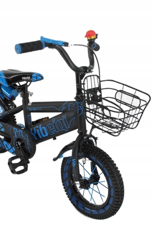 Дитячий велосипед 16 дюймів для хлопчика з кошиком, синій