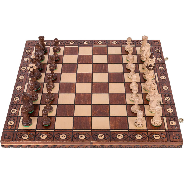 Шахи Consul з дерев'яною дошкою 48x48 см, фігури з дерева