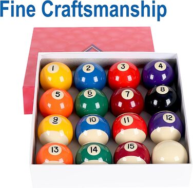 Набір куль для більярдного столу, 16 шт, 57.2 мм, кульки для більярду, кульки для пейнтболу, ігри в більярд, спорт, розваги