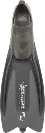 Ласти Abysstar 69488BK для дорослих, унісекс, чорні, розмір 44/45