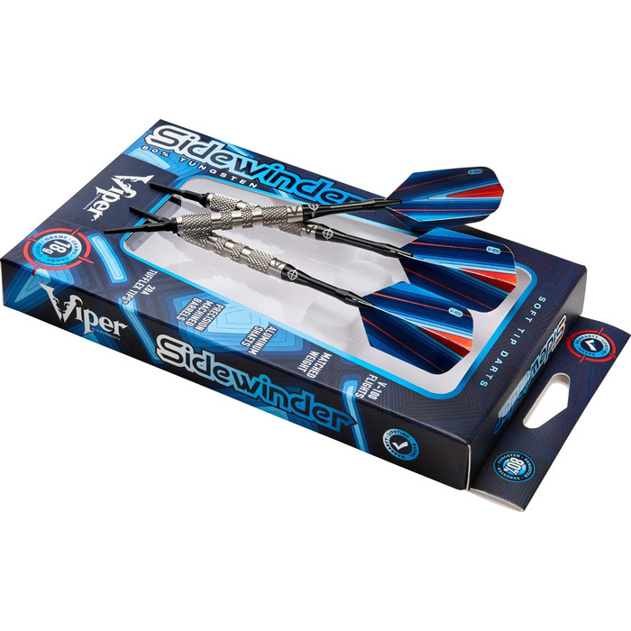 Дротики Viper Sidewinder з м’яким наконечником, 80% вольфраму, 18 г