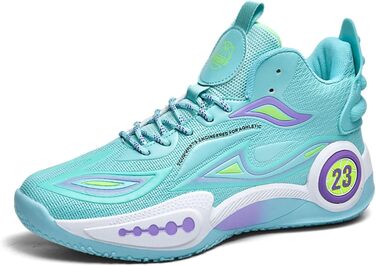 Баскетбольні кросівки High Top з антиковзким покриттям, легкі та зручні, білі (41 EU, вузька колодка)