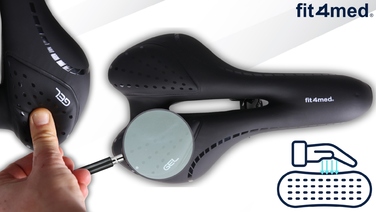 Велосипедне гелеве сідло Fit4Med Airflow, м'яке, 160 мм