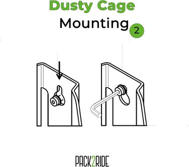 Велосипедний вантажний кошик PACK2RIDE Dusty Cage з алюмінієвого сплаву, легкий, з великою сумкою, підсклянником, легкий монтаж, для безпечного транспортування на велоподорожах