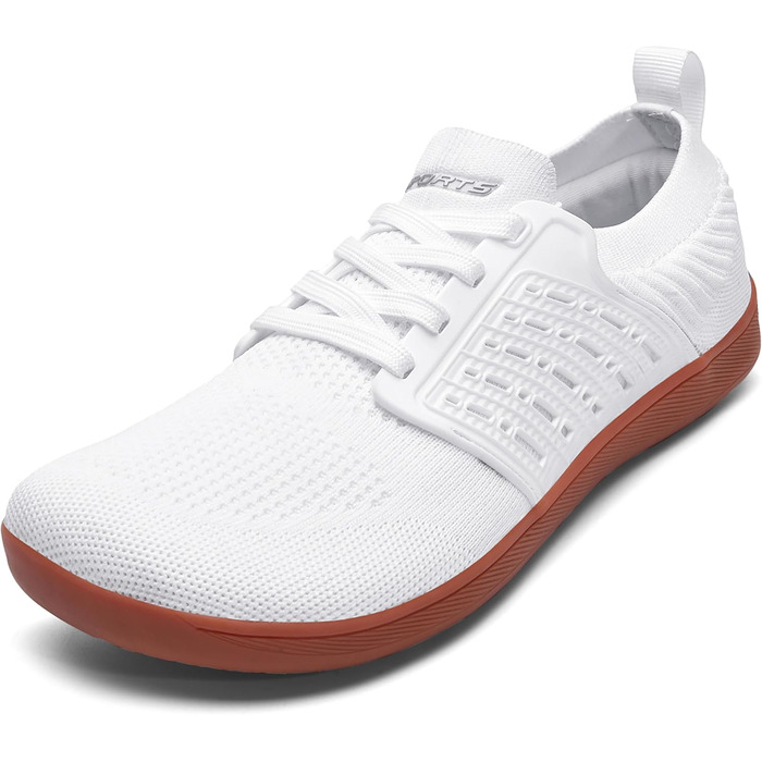 ASHION Взуття для ходьби та бігу без шкарпеток (унісекс) – широкі, для жінок та чоловіків, розмір 42 EU, колір коричневий