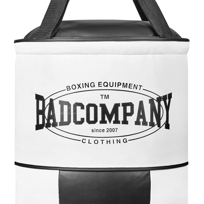 Боксерський мішок Bad Company у формі арахісу, наповнений, штучна шкіра, 100×35 см, 30 кг, з нейлоновим підвісом, для боксу та тренувань