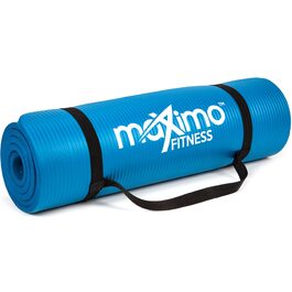 Maximo Fitnessmatte Premium: килимок для йоги, фітнесу, пілатесу, 183x60 см, 1,2 см товщина, синій