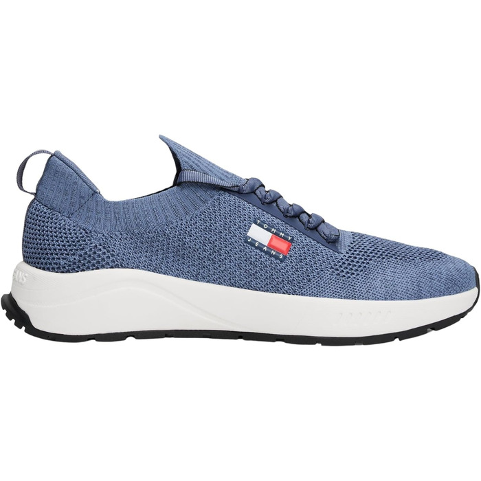 Футболка Tommy Jeans Runner Knitted Em0em01580 (42 EU, Сіро-блакитний)