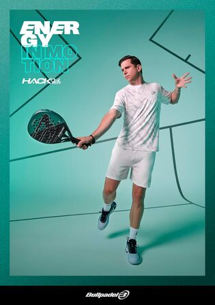 Плече ракетка для падел-тенісу Bullpadel Hack 04 Hybrid, темно-зелена, 370г, нова