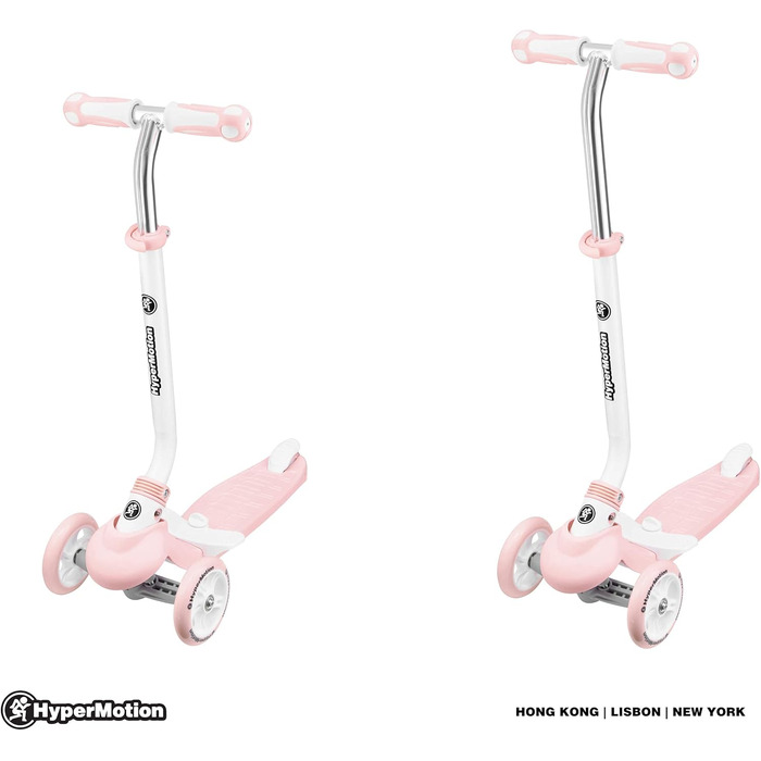 Самокат дитячий Kinderroller 5 в 1 рожевий: самокат-біговел, з сидінням, для дівчаток та хлопчиків