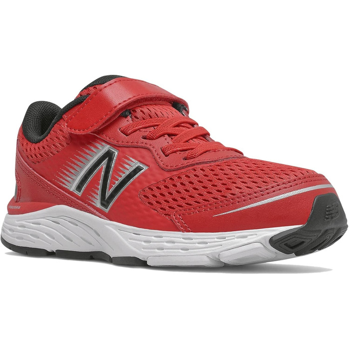 Дитячі кросівки New Balance 680 V6 для бігу, Team Red/Black/Silver Metallic, 22.5 EU