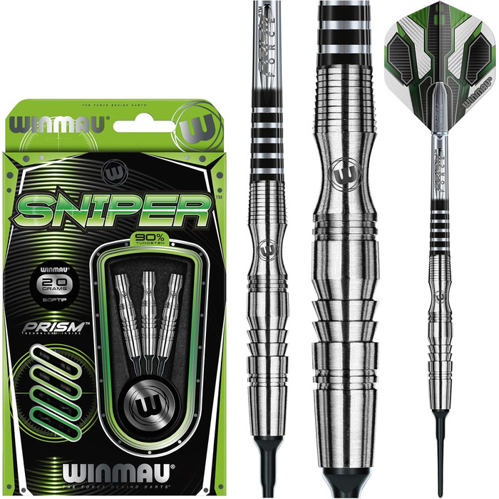 Дротики для дартсу WINMAU Sniper, нейлон, 20 г