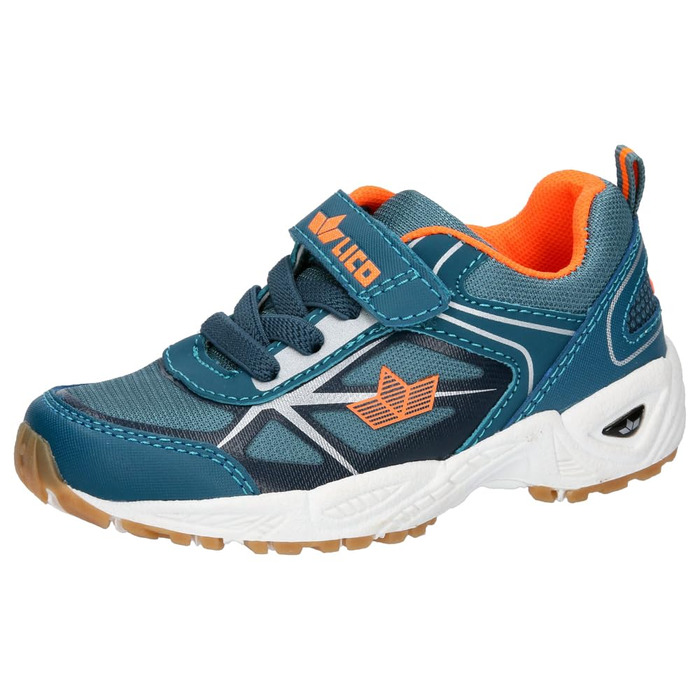 Дитячі закриті кросівки для залу Lico Salford VS Unisex, колір Petrol Orange, розмір 35 EU