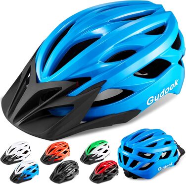 Шолом велосипедний для дорослих GUDOOK (блакитний, L) – унісекс, для MTB та шосе