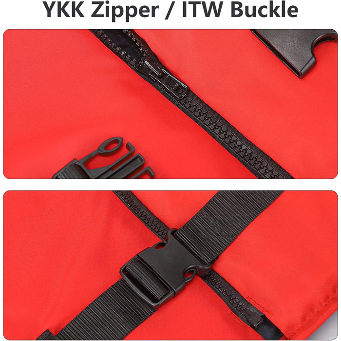 Спасальний жилет Leader International для дорослих, червоний, 30-50кг, для водних видів спорту, плаваючий, 50N