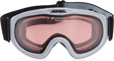 Гірськолижна маска Alpina Skybird 021 срібляста, лінза QUATTROFLEX