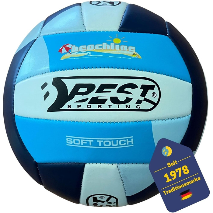 Волейбольний м'яч для пляжного волейболу BEST SPORTING California Soft Touch, розмір 5, 4 шт. (зелений, блакитний)