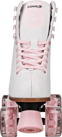 Дитячі роликові ковзани Pacer Comet Hightop зі світлими колесами (срібні, розмір Youth 3)