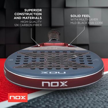 Падель ракетка Nox AT10 Genius 12K 360-375 г Агустін Тапія